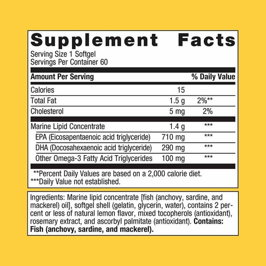 OmegaGenics Fish Oil EPA-DHA 1000 mg, MGS